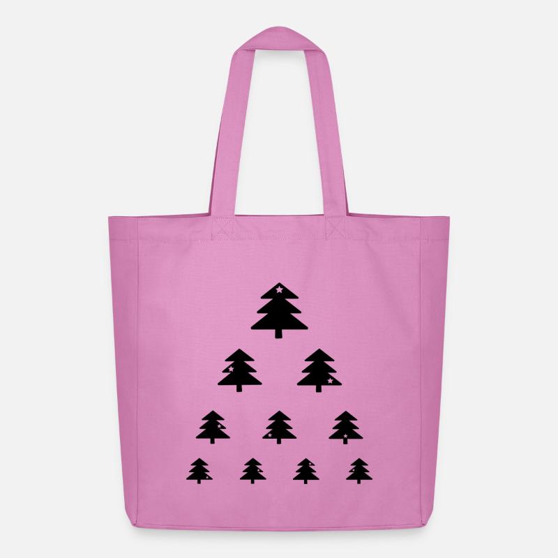 Weihnachtsbaum Sehtest - Midweight recycelter Stoffbeutel von Stanley/Stella - Pink
