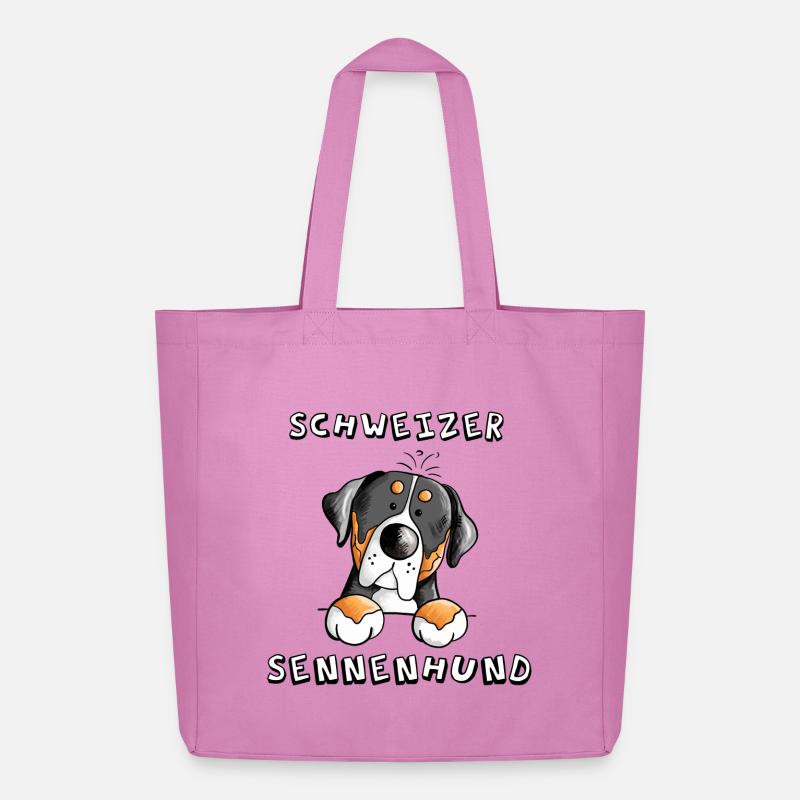 Großer Schweizer Sennenhund - Midweight recycelter Stoffbeutel von Stanley/Stella - Pink