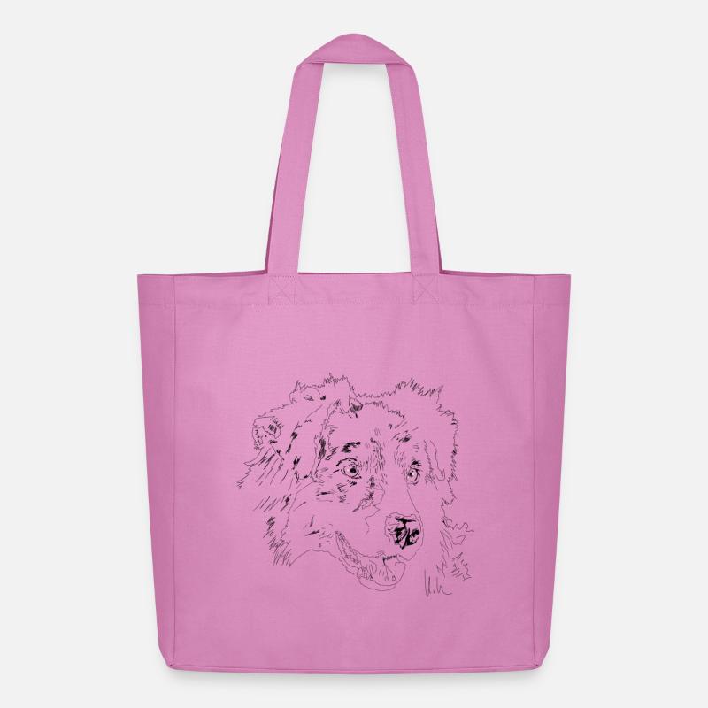 Australian Shepherd - Midweight recycelter Stoffbeutel von Stanley/Stella - Pink