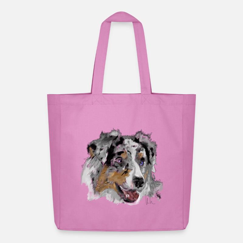 Australian Shepherd - Midweight recycelter Stoffbeutel von Stanley/Stella - Pink