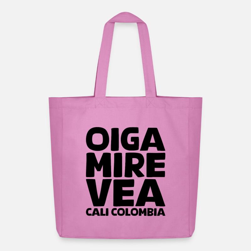 Oiga, Mire, Vea - Midweight recycelter Stoffbeutel von Stanley/Stella - Pink