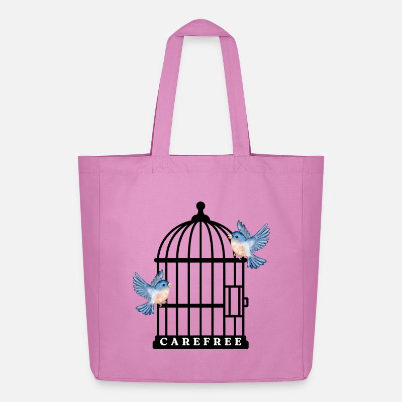 Sorglos - Midweight recycelter Stoffbeutel von Stanley/Stella - Pink