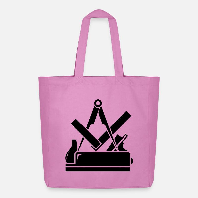 Tischler Zunftzeichen - Midweight recycelter Stoffbeutel von Stanley/Stella - Pink