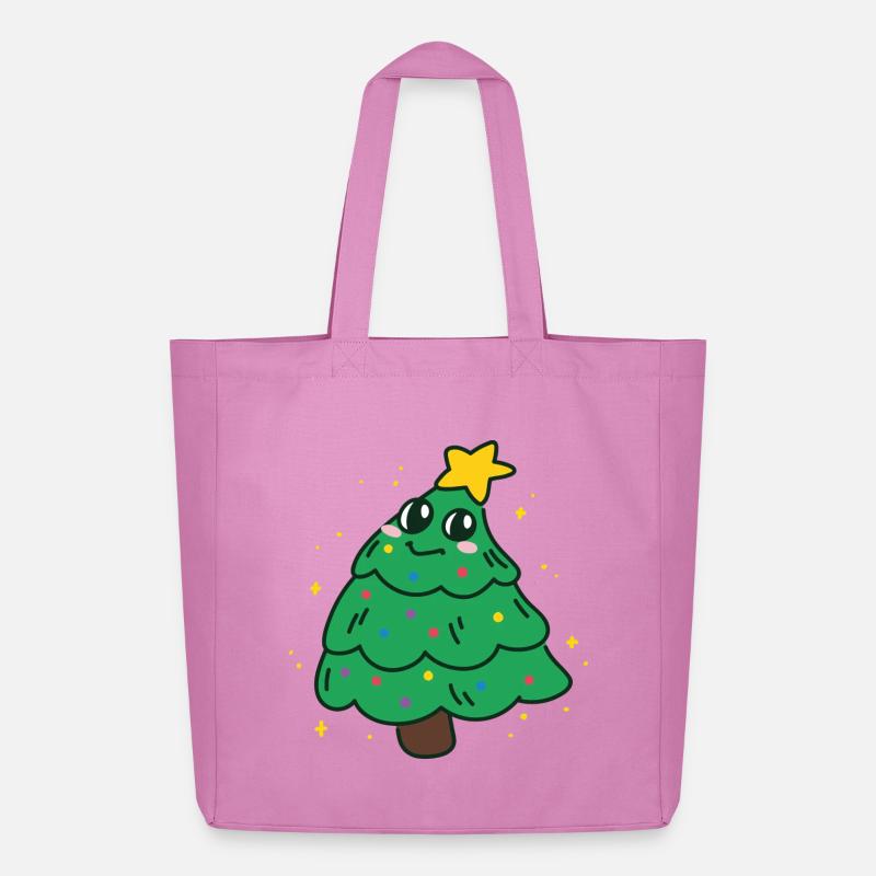 Weihnachtsbaum - Midweight recycelter Stoffbeutel von Stanley/Stella - Pink