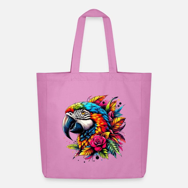 Papagei - Midweight recycelter Stoffbeutel von Stanley/Stella - Pink