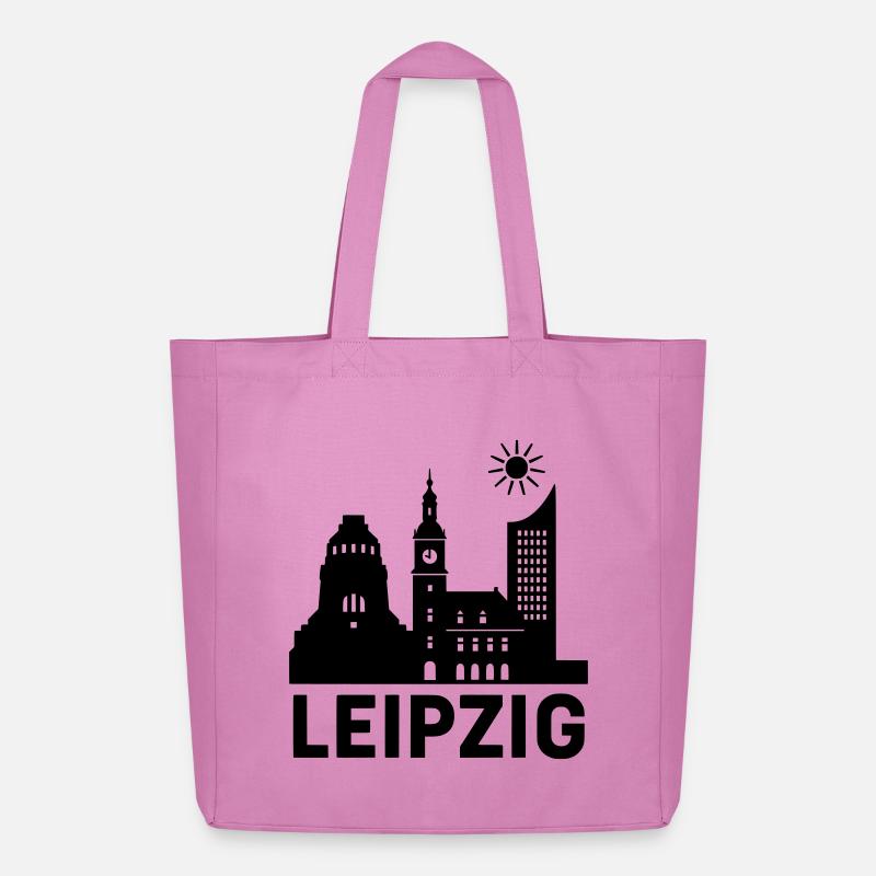 leipzig silhouette - Midweight recycelter Stoffbeutel von Stanley/Stella - Pink