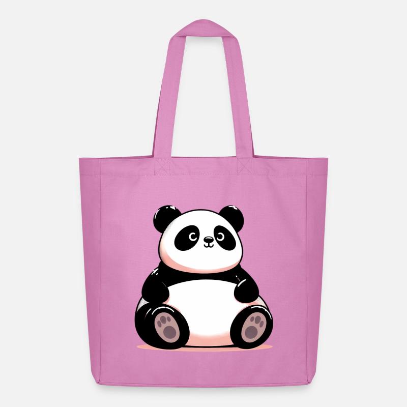 Panda - Midweight recycelter Stoffbeutel von Stanley/Stella - Pink