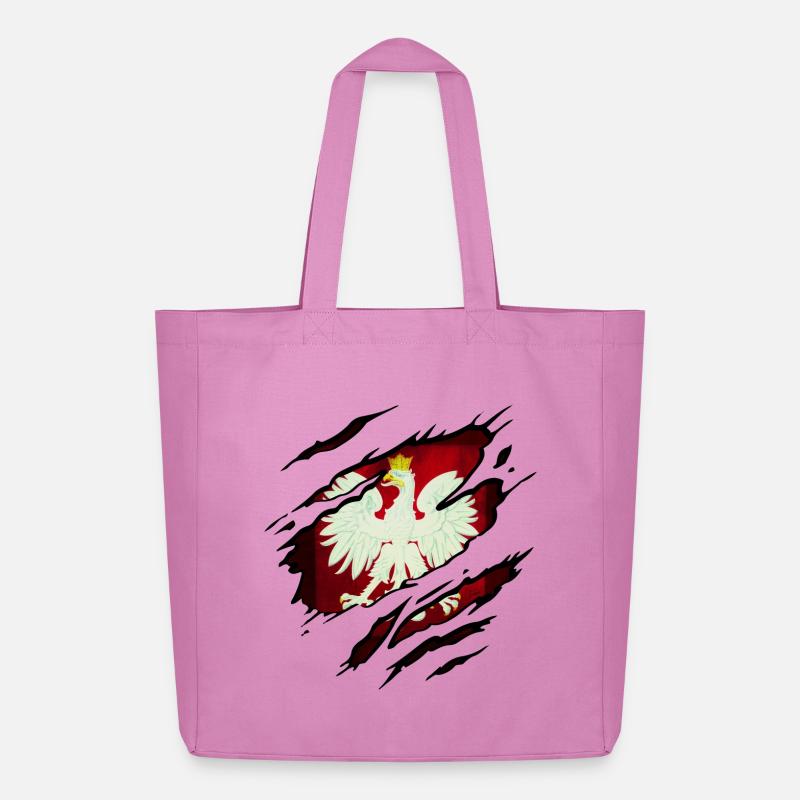 Polen - Midweight recycelter Stoffbeutel von Stanley/Stella - Pink