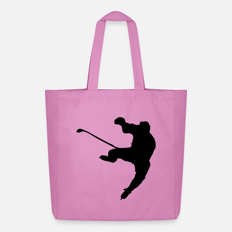 Eishockey Schattenbild Logo - Midweight recycelter Stoffbeutel von Stanley/Stella - Pink