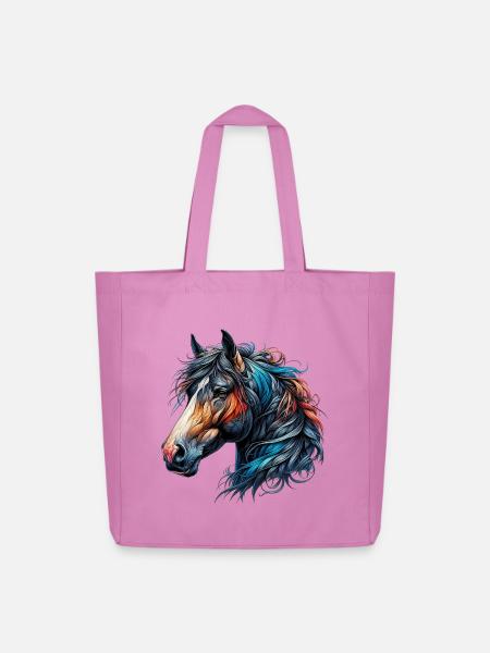 Pferd - Midweight recycelter Stoffbeutel von Stanley/Stella - Pink