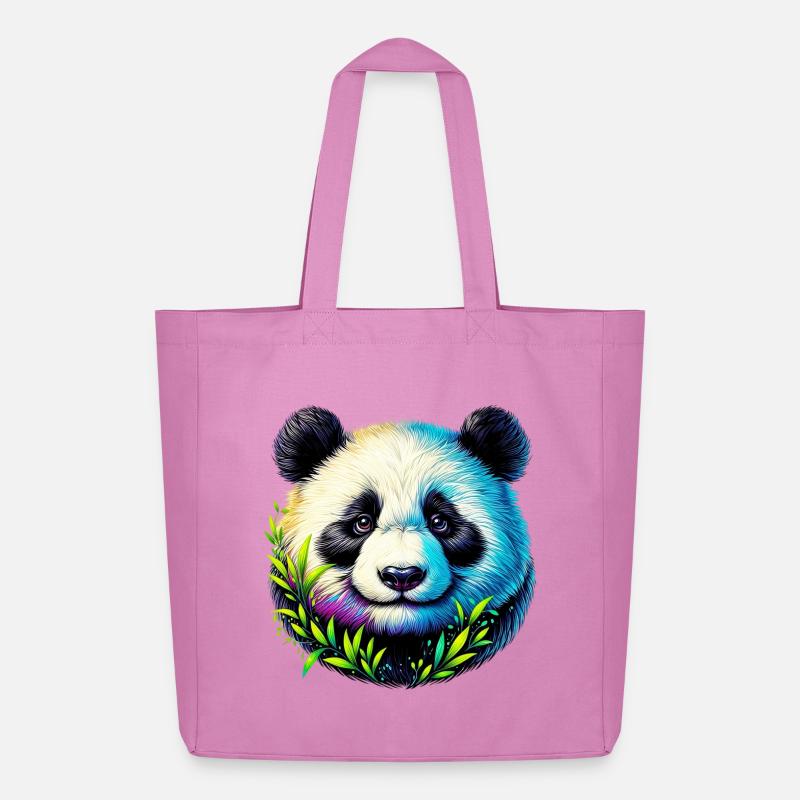 Panda - Midweight recycelter Stoffbeutel von Stanley/Stella - Pink