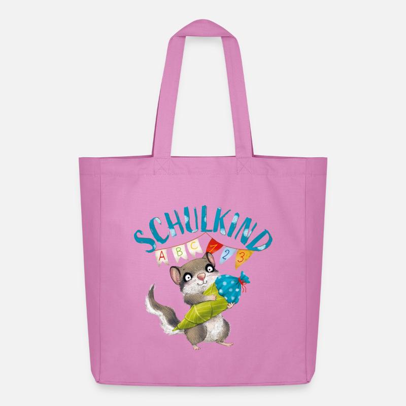 Der Kleine Siebenschläfer Schulkind  - Midweight recycelter Stoffbeutel von Stanley/Stella - Pink