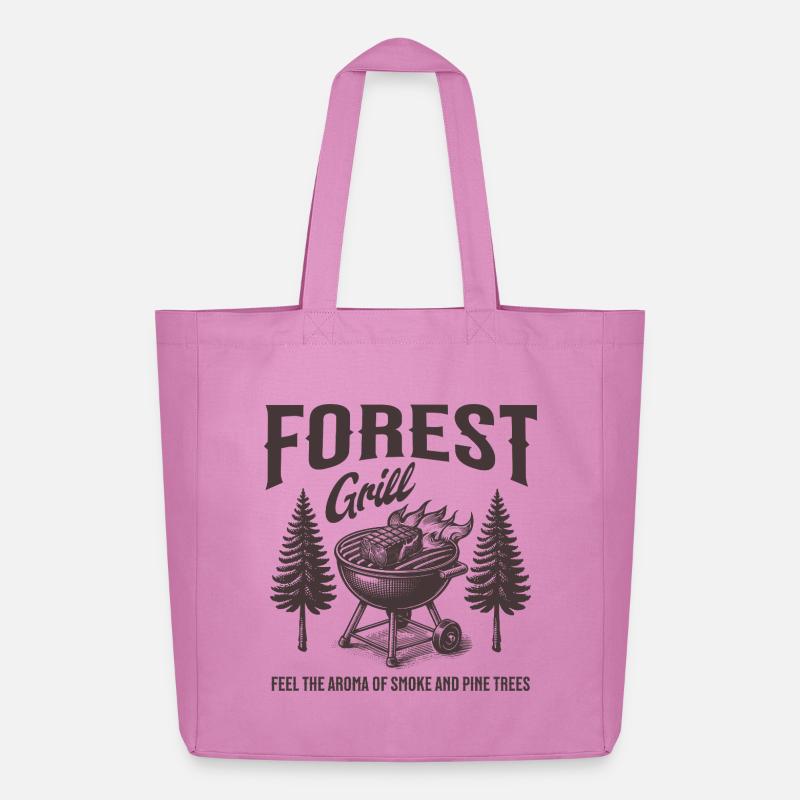 Forest Grill Holzaromen - Midweight recycelter Stoffbeutel von Stanley/Stella - Pink