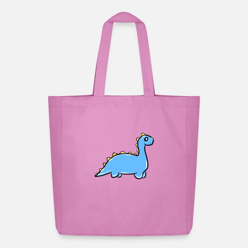 Dinosaurier - Midweight recycelter Stoffbeutel von Stanley/Stella - Pink
