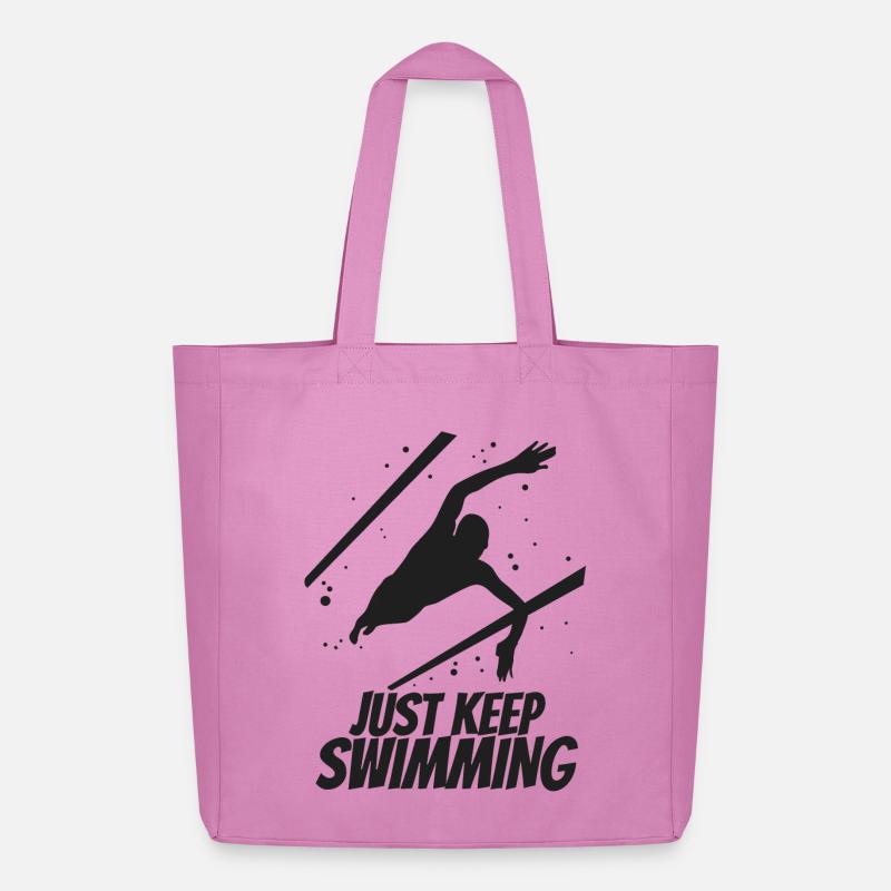 Just Keep Swimming - Midweight recycelter Stoffbeutel von Stanley/Stella - Pink