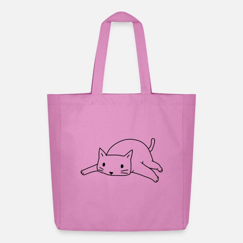 Katze Katzen Kitten - Midweight recycelter Stoffbeutel von Stanley/Stella - Pink