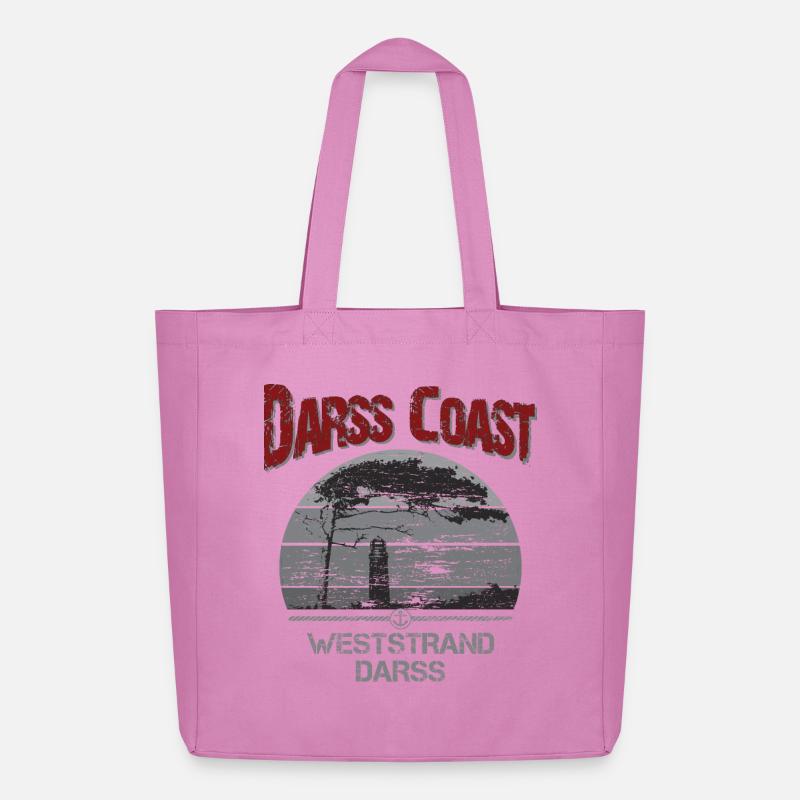 Darss Coast - Dein Statement für den Darß - Midweight recycelter Stoffbeutel von Stanley/Stella - Pink