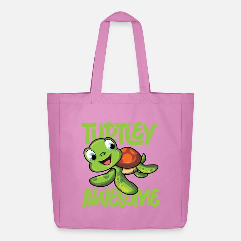 Turtley awesome - Midweight recycelter Stoffbeutel von Stanley/Stella - Pink