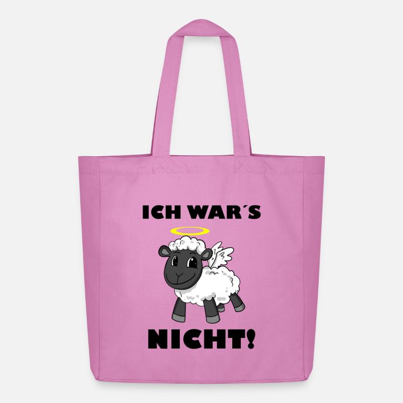 Schaf Engel - ich wars nicht - Midweight recycelter Stoffbeutel von Stanley/Stella - Pink