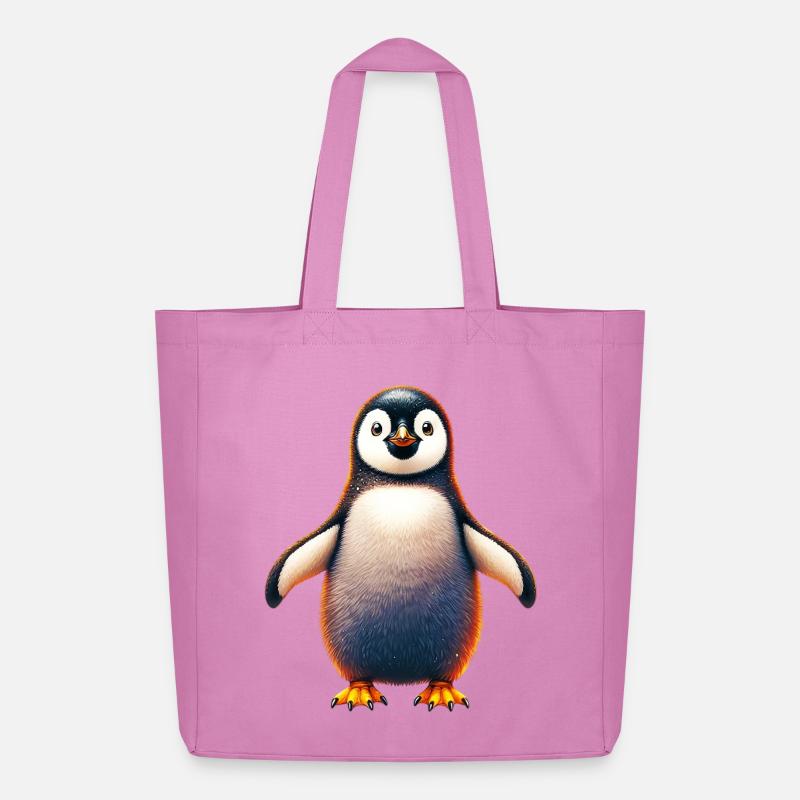 Pinguin - Midweight recycelter Stoffbeutel von Stanley/Stella - Pink
