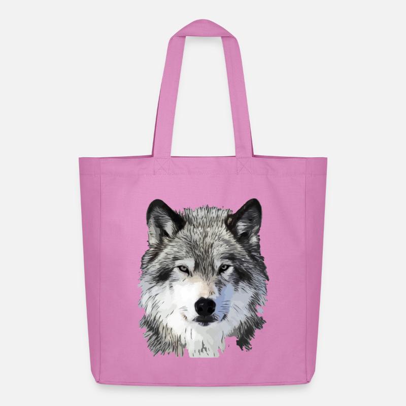 Der Wolf - Midweight recycelter Stoffbeutel von Stanley/Stella - Pink