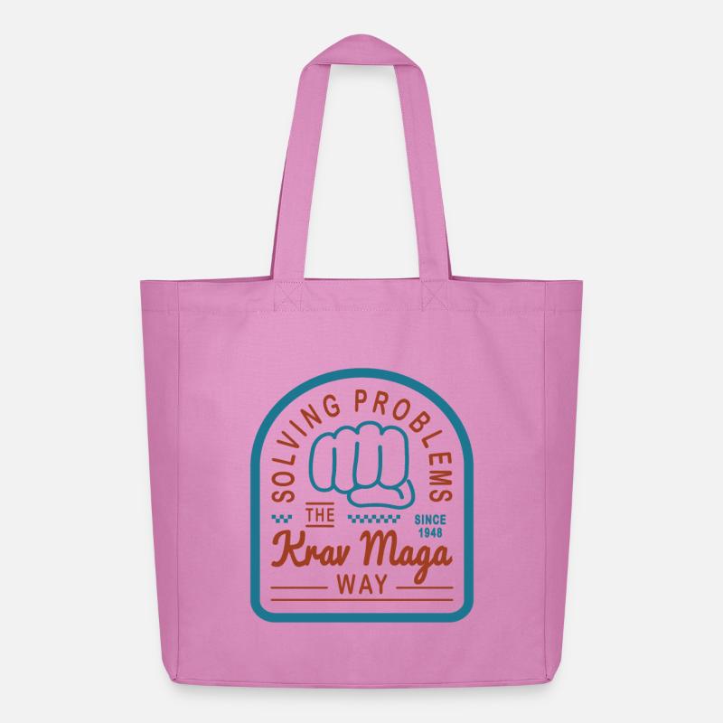 Solving problems the Krav Maga way - Midweight recycelter Stoffbeutel von Stanley/Stella - Pink