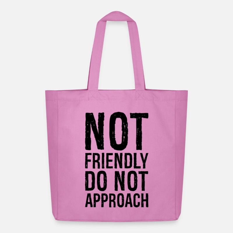 not friendly do not approach - Midweight recycelter Stoffbeutel von Stanley/Stella - Pink