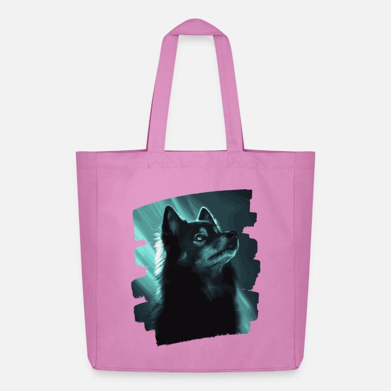 Finnischer Lapphund - Midweight recycelter Stoffbeutel von Stanley/Stella - Pink