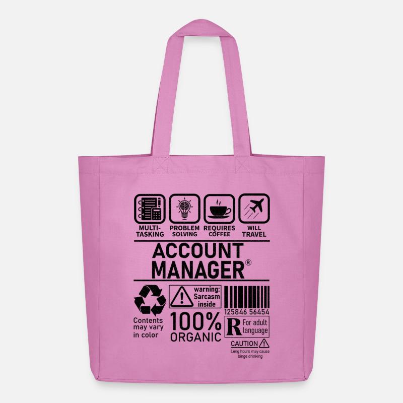 account manager multi tasking problem solving - Midweight recycelter Stoffbeutel von Stanley/Stella - Pink