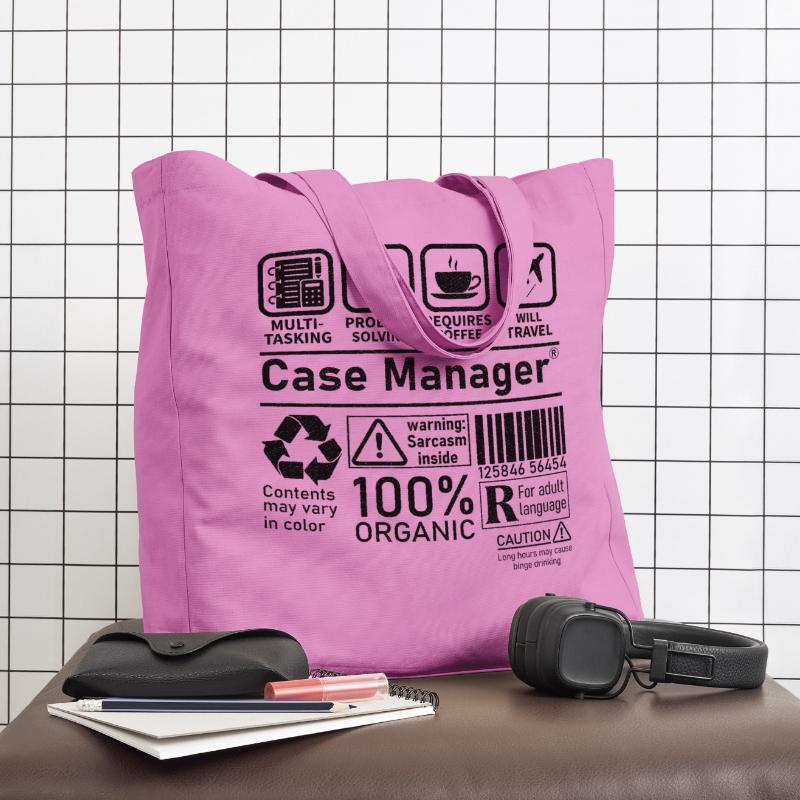 Case Manager multi tasking problem solving require Midweight Recycled Tote Bag by Stanley/Stella