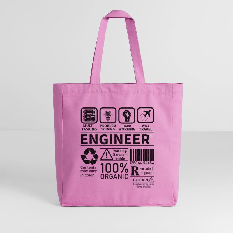engineer multi tasking problem solving working Midweight Recycled Tote Bag by Stanley/Stella