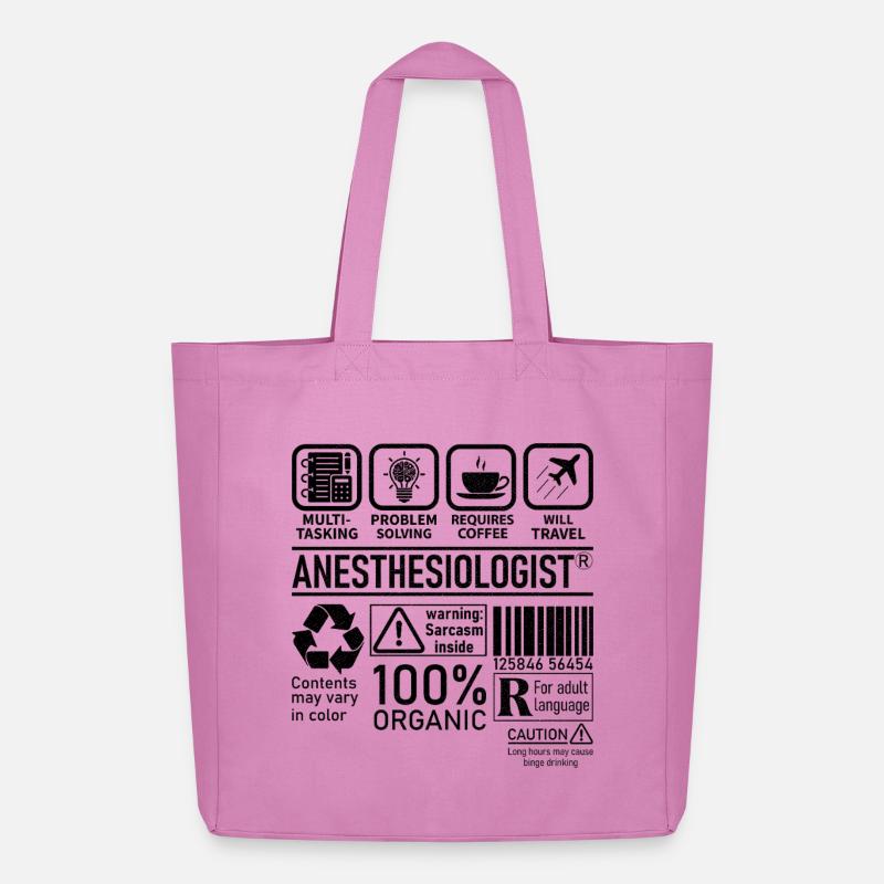 Anesthésiste multitâche résolution de problèmes - Tote bag Stanley/Stella Midweight recyclé - rose