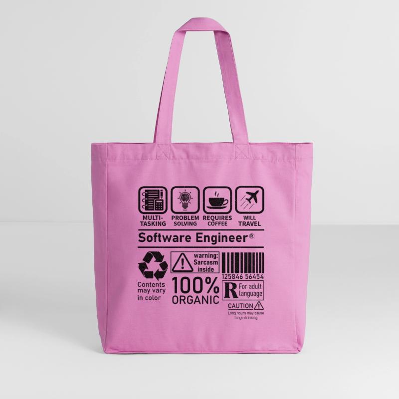 software engineer multi tasking problem solving Midweight Recycled Tote Bag by Stanley/Stella