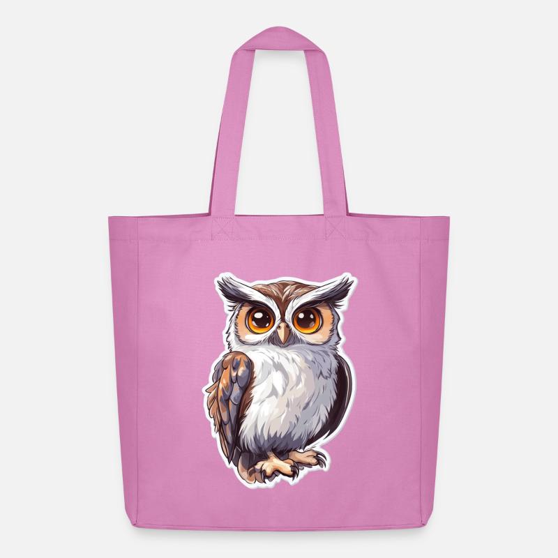 Eule - Midweight recycelter Stoffbeutel von Stanley/Stella - Pink