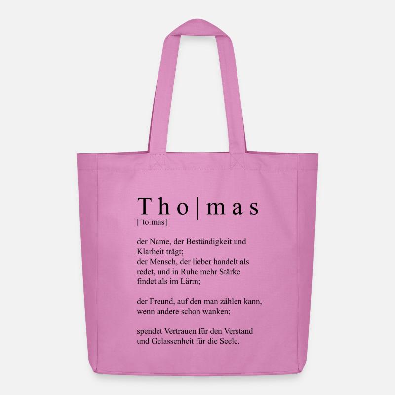 Thomas Definition Typografie - Midweight recycelter Stoffbeutel von Stanley/Stella - Pink