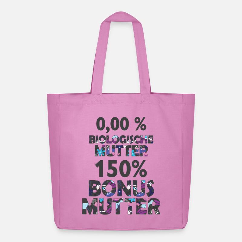 Mutter Mama Bonus Stiefmutter Muttertag Geschenk - Midweight recycelter Stoffbeutel von Stanley/Stella - Pink