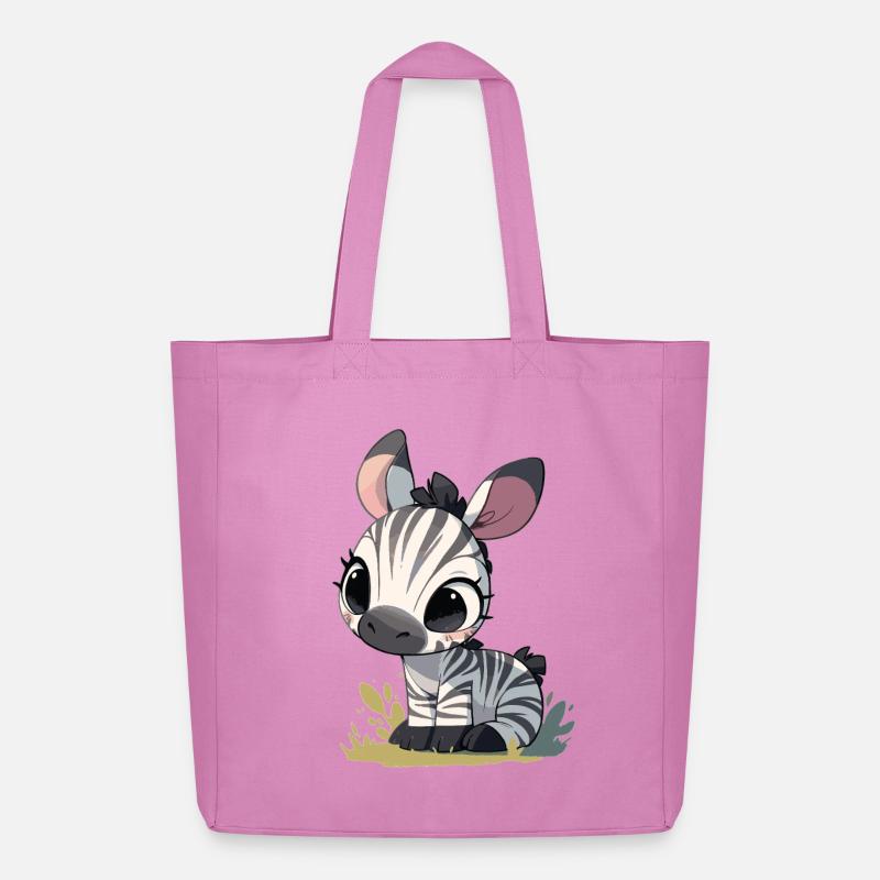 Zebras Zebra - Midweight recycelter Stoffbeutel von Stanley/Stella - Pink