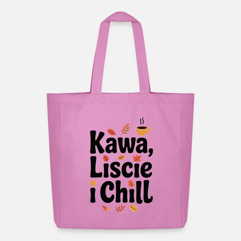 Kaffee, Blätter & Chill - Midweight recycelter Stoffbeutel von Stanley/Stella - Pink