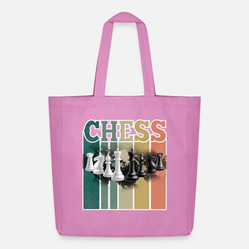 Schach - Midweight recycelter Stoffbeutel von Stanley/Stella - Pink