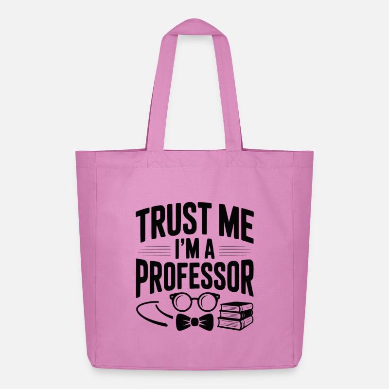 Glaub mir, ich bin Professor. - Midweight recycelter Stoffbeutel von Stanley/Stella - Pink