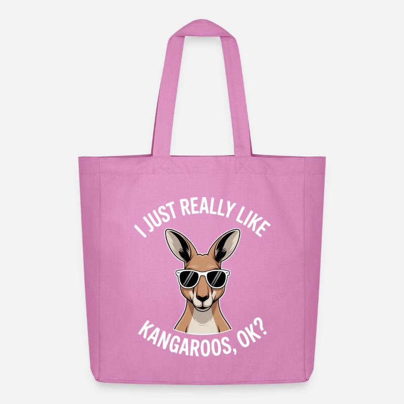Kangaroo Spruch Kangaroo Lustige Kangaroo Geschenk - Midweight recycelter Stoffbeutel von Stanley/Stella - Pink