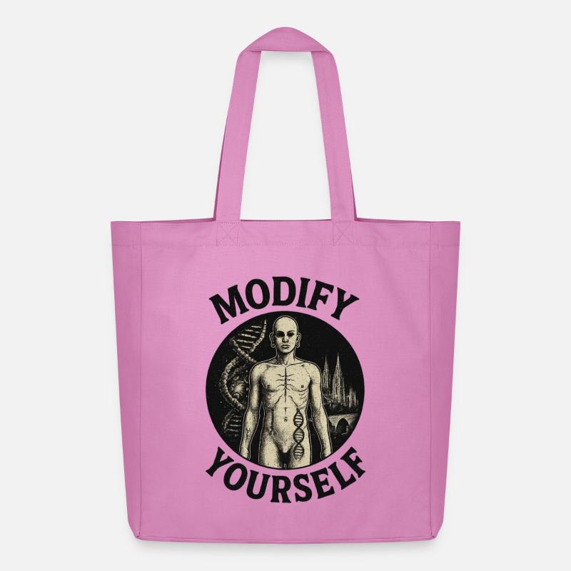Modify yourself - Midweight Recycled Tote Bag by Stanley/Stella - pink