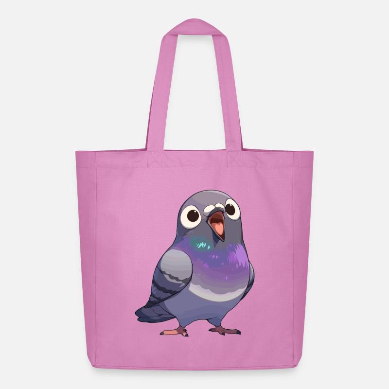 Tauben Taube - Midweight recycelter Stoffbeutel von Stanley/Stella - Pink