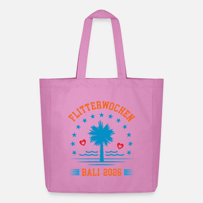 Flitterwochen Bali 2026 Hochzeitsreise Indonesien - Midweight recycelter Stoffbeutel von Stanley/Stella - Pink