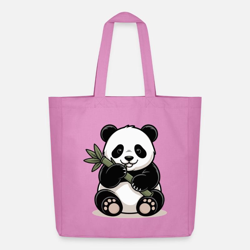 Panda Bambus - Midweight recycelter Stoffbeutel von Stanley/Stella - Pink