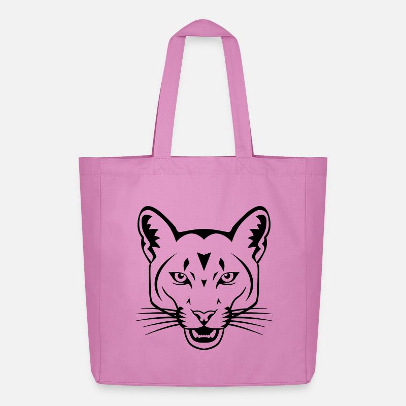 Raubkatze - Midweight recycelter Stoffbeutel von Stanley/Stella - Pink