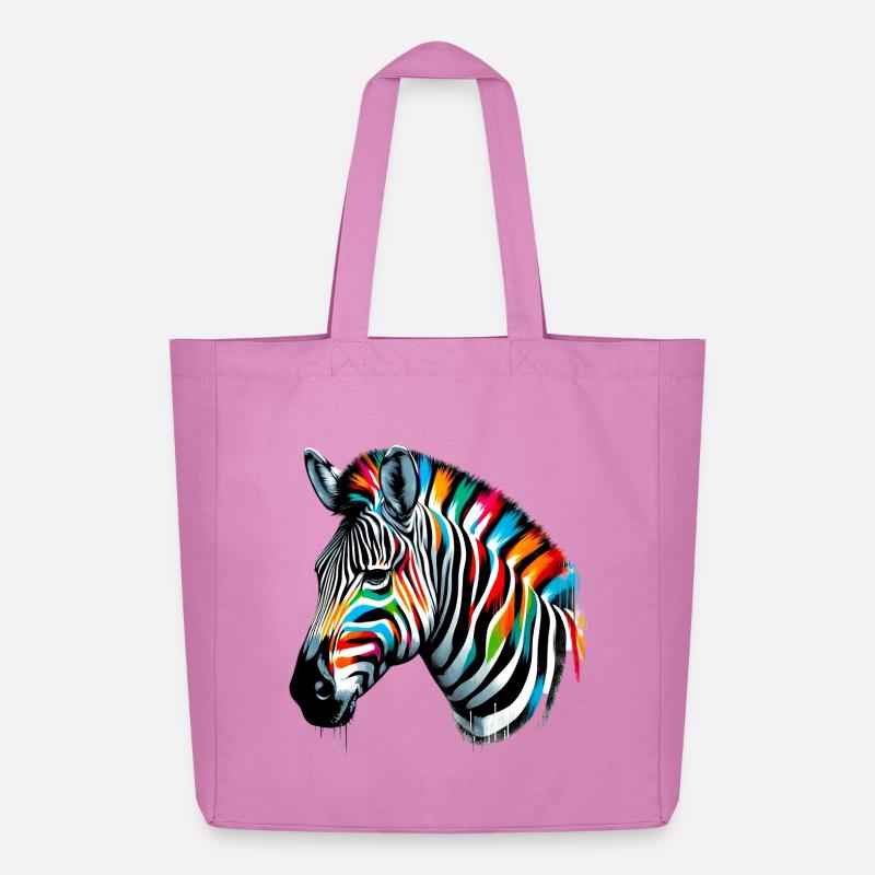 Zebra - Midweight recycelter Stoffbeutel von Stanley/Stella - Pink