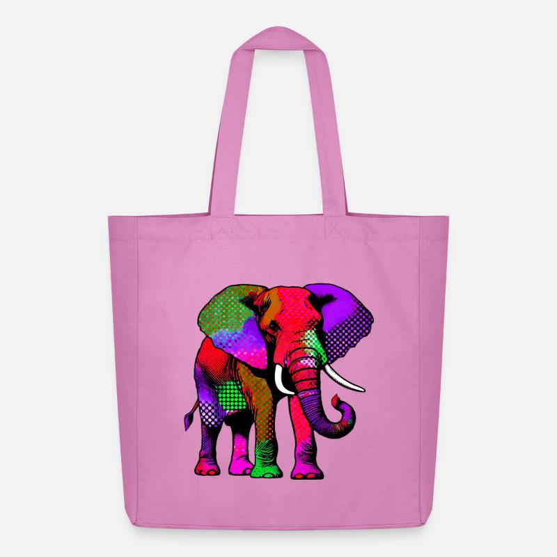 Elefant - Midweight recycelter Stoffbeutel von Stanley/Stella - Pink