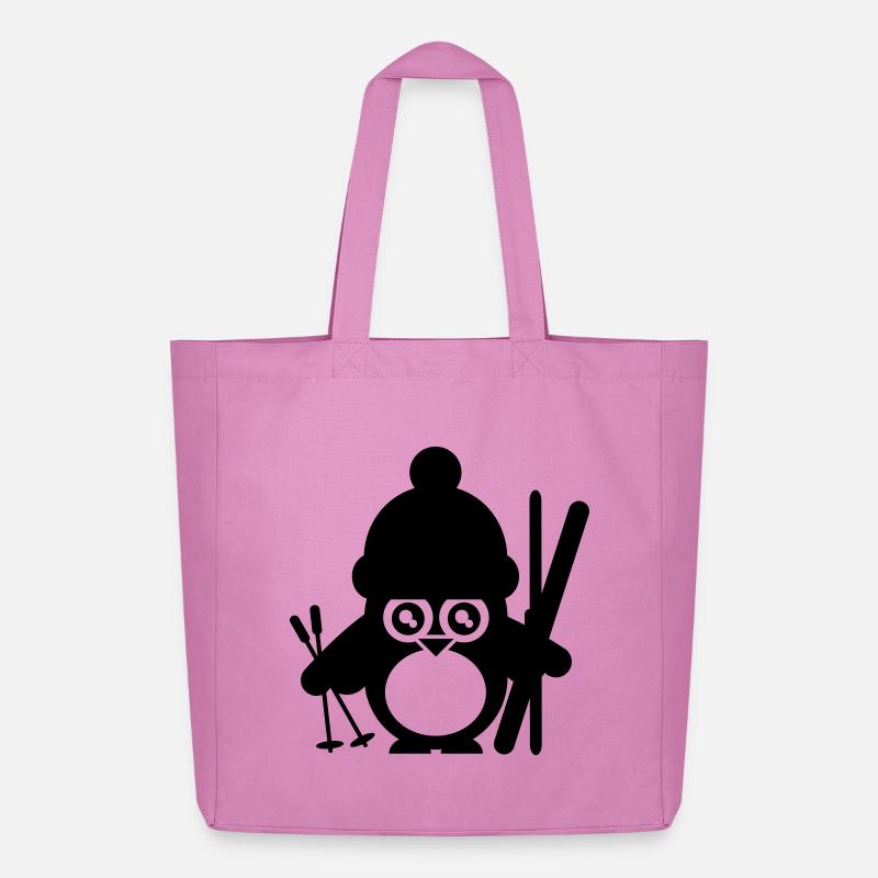 wintersport humor pinguin - Midweight recycelter Stoffbeutel von Stanley/Stella - Pink
