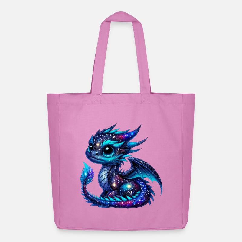 Drache - Midweight recycelter Stoffbeutel von Stanley/Stella - Pink